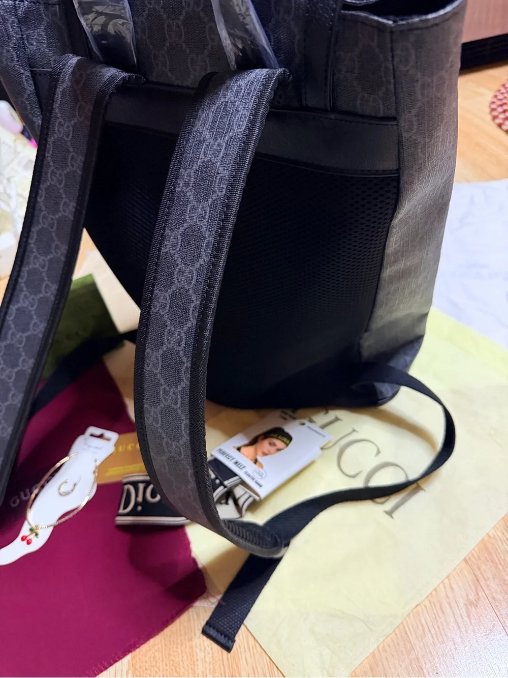 Black Supreme Canvas Backpack